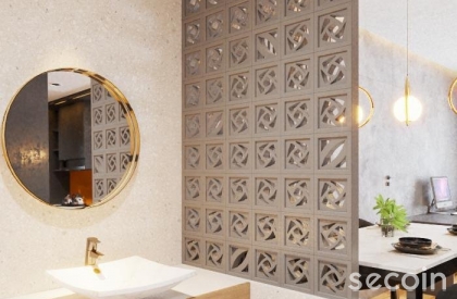 Vách ngăn  gạch bông gió